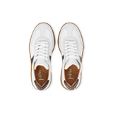 SALMA White & Brown fish leather